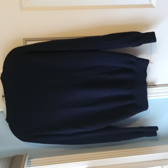 J.CREW💥Nwot💥CASHMERE Navy V-neck Sweater - Picture 5 of 6